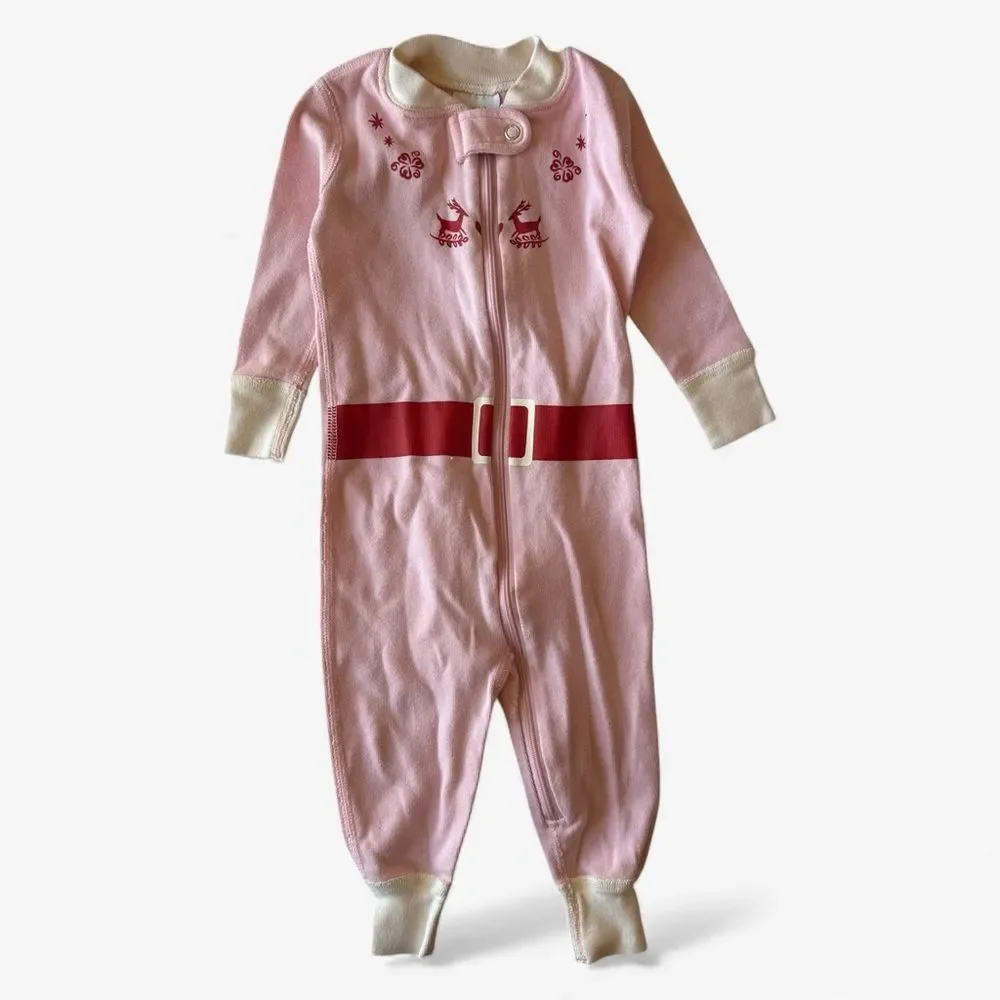 Hanna Andersson Warner Bros Elf HannaJams Sleeper 6-12M Pink Organic Cotton